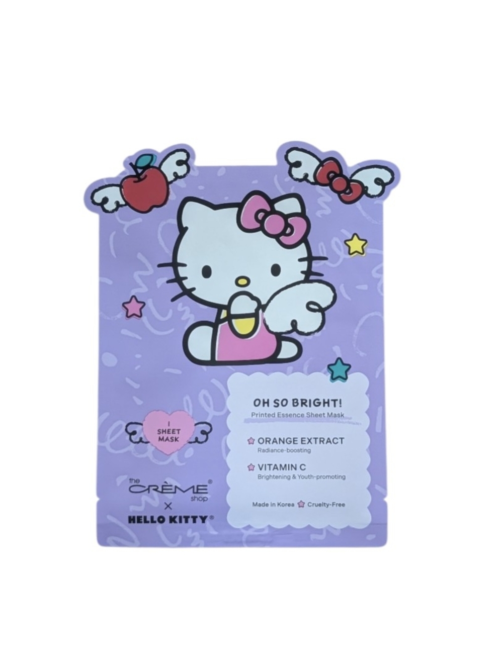 The Creme Shop x Hello Kitty Lavender Sheet Mask – Orange Extract